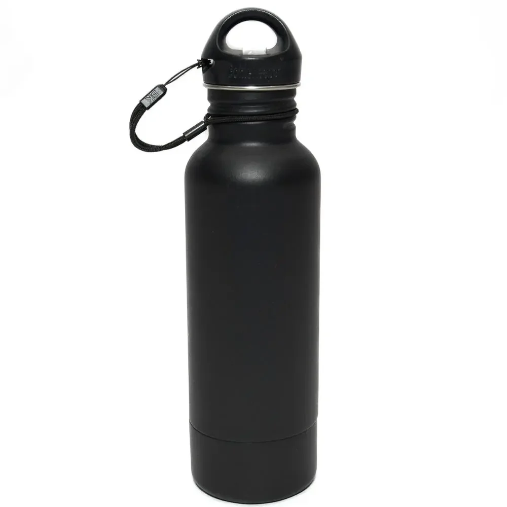 BottleKeeper Black Powder Coated Insulated 12oz Bottle Holder